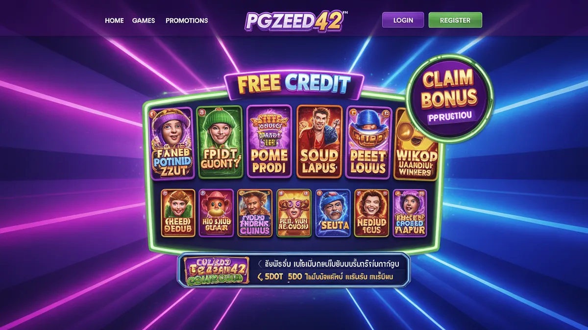 PGZEED42 หน้าหลักเว็บสล็อตออนไลน์ เครดิตฟรี ไม่ต้องฝาก